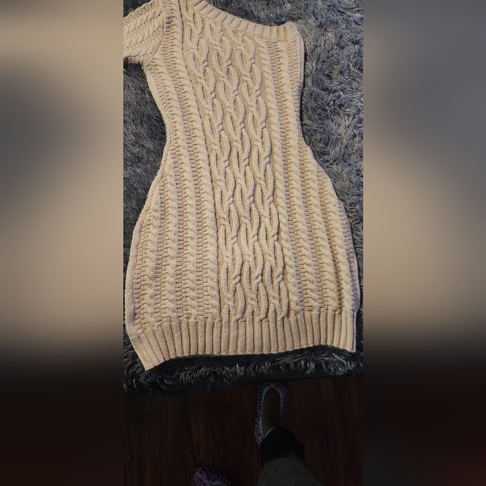 SHEIN Cream Knit Sweater